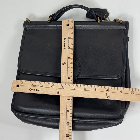 Coach Vintage 1994 Willis Leather Crossbody Bag 9927 Black - Picture 13 of 14